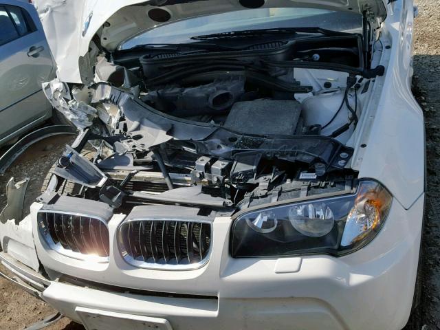 WBXPA93486WG76738 - 2006 BMW X3 3.0I WHITE photo 7