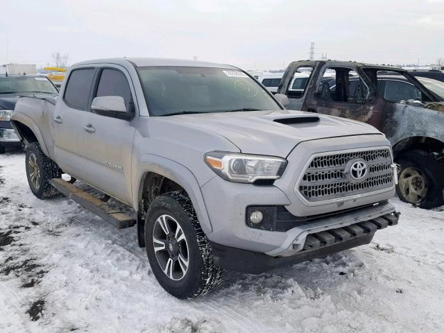 5TFDZ5BNXHX020417 - 2017 TOYOTA TACOMA DOU SILVER photo 1