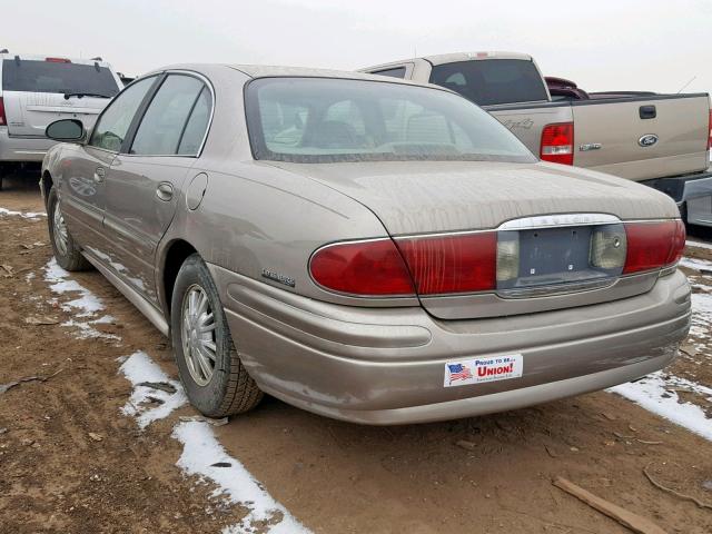 1G4HP54K72U199109 - 2002 BUICK LESABRE CU BEIGE photo 3