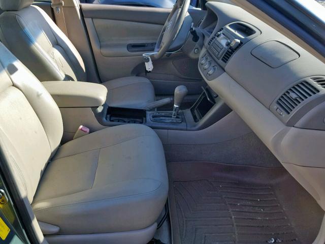 4T1BE30K55U078749 - 2005 TOYOTA CAMRY LE Жасыл фото 5