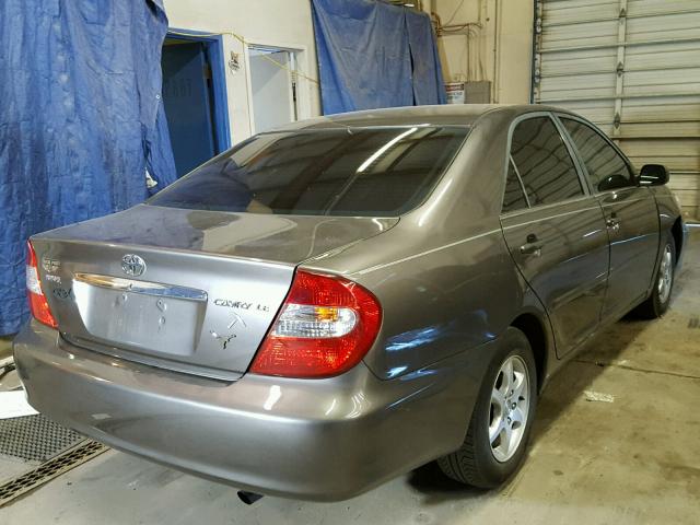 4T1BE32K44U795624 - 2004 TOYOTA CAMRY LE GRAY photo 4