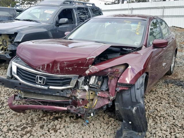 1HGCP26478A007176 - 2008 HONDA ACCORD LXP BURGUNDY photo 2