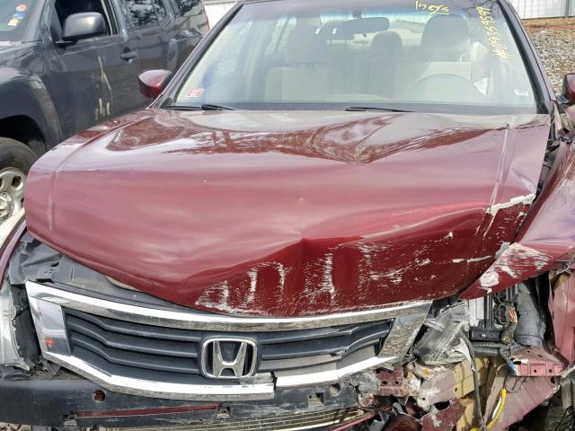 1HGCP26478A007176 - 2008 HONDA ACCORD LXP BURGUNDY photo 7