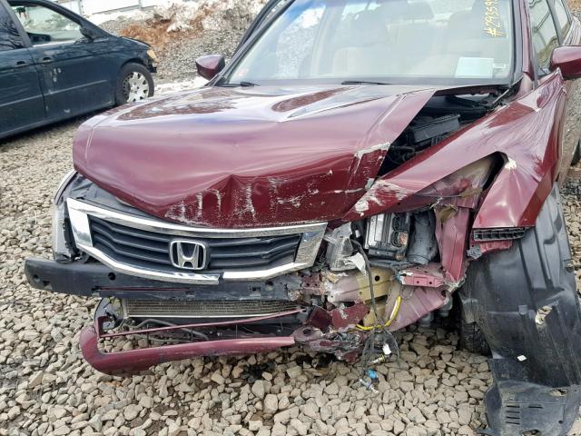 1HGCP26478A007176 - 2008 HONDA ACCORD LXP BURGUNDY photo 9