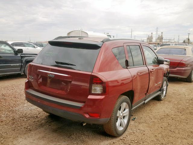 1C4NJDBBXGD779452 - 2016 JEEP COMPASS SP RED photo 4