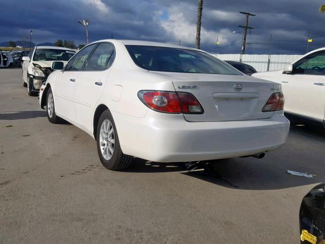 JTHBF30G020015122 - 2002 LEXUS ES 300 WHITE photo 3