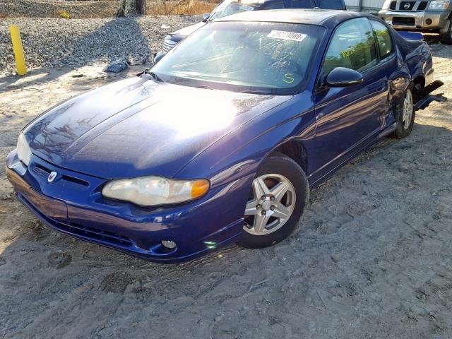 2G1WX15K859269360 - 2005 CHEVROLET MONTE CARL BLUE photo 2