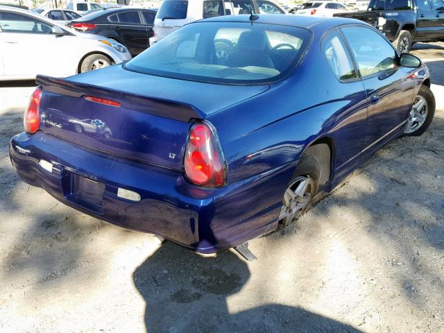 2G1WX15K859269360 - 2005 CHEVROLET MONTE CARL BLUE photo 4