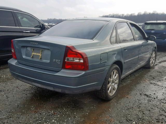 YV1TS91D721268340 - 2002 VOLVO S80 T6 TUR BLUE photo 4