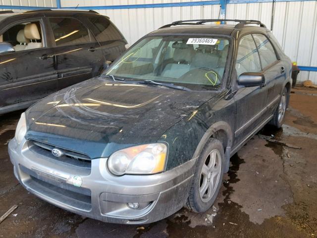 JF1GG68574H802930 - 2004 SUBARU IMPREZA OU GREEN photo 2