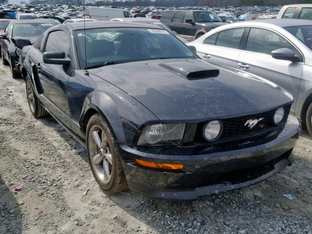 1ZVHT82H185180788 - 2008 FORD MUSTANG GT BLACK photo 1