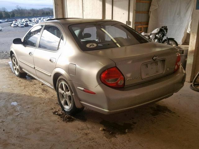 JN1CA31D71T832564 - 2001 NISSAN MAXIMA GXE BEIGE photo 3