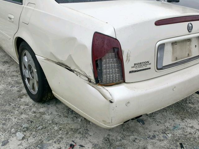 1G6KF5792YU274123 - 2000 CADILLAC DEVILLE DT WHITE photo 9