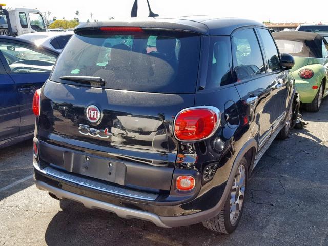 ZFBCFADH0EZ003987 - 2014 FIAT 500L TREKK BLACK photo 4