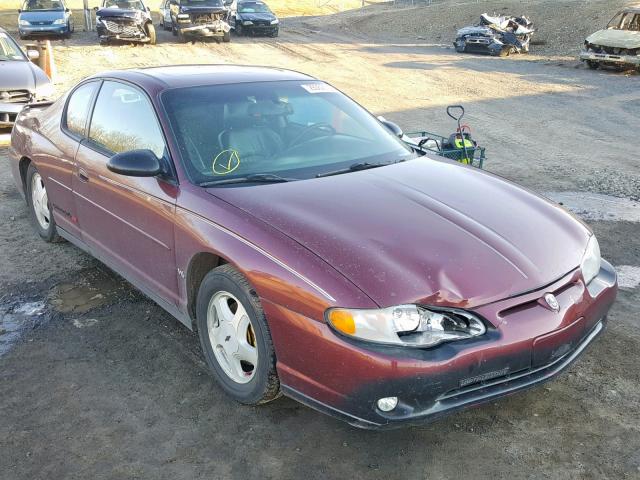 2G1WX15K219257084 - 2001 CHEVROLET MONTE CARL BURGUNDY photo 1