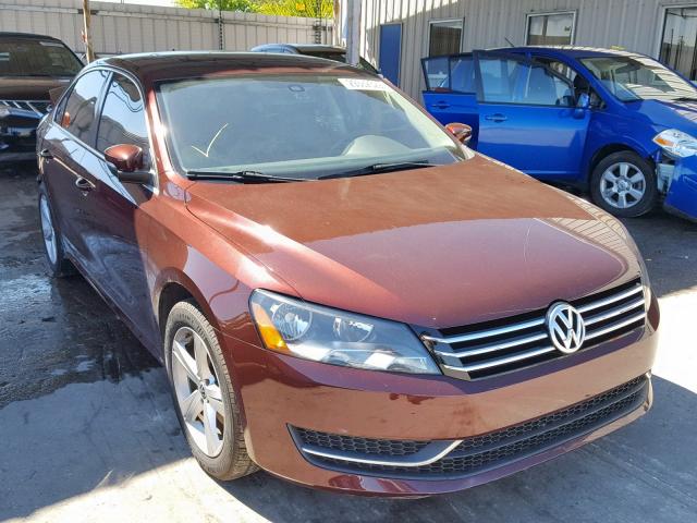 1VWBH7A30CC094335 - 2012 VOLKSWAGEN PASSAT SE MAROON photo 1