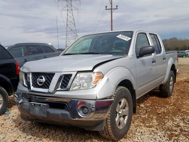 1N6AD0EV5AC438362 - 2010 NISSAN FRONTIER C SILVER photo 2