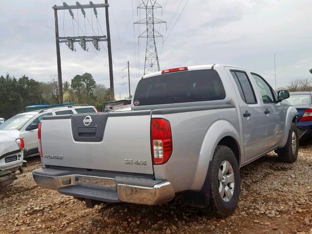 1N6AD0EV5AC438362 - 2010 NISSAN FRONTIER C SILVER photo 4