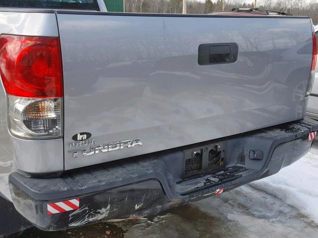 5TFLU52177X003712 - 2007 TOYOTA TUNDRA GRAY photo 9