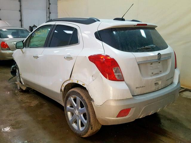 KL4CJCSB0GB587013 - 2016 BUICK ENCORE WHITE photo 3