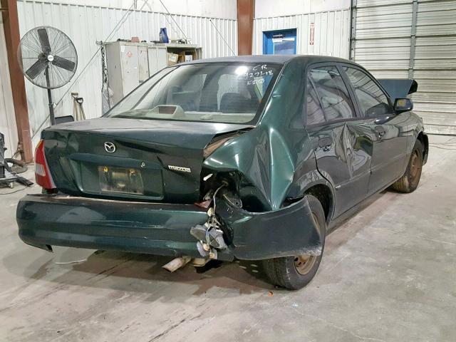 JM1BJ2221Y0239875 - 2000 MAZDA PROTEGE DX GREEN photo 4