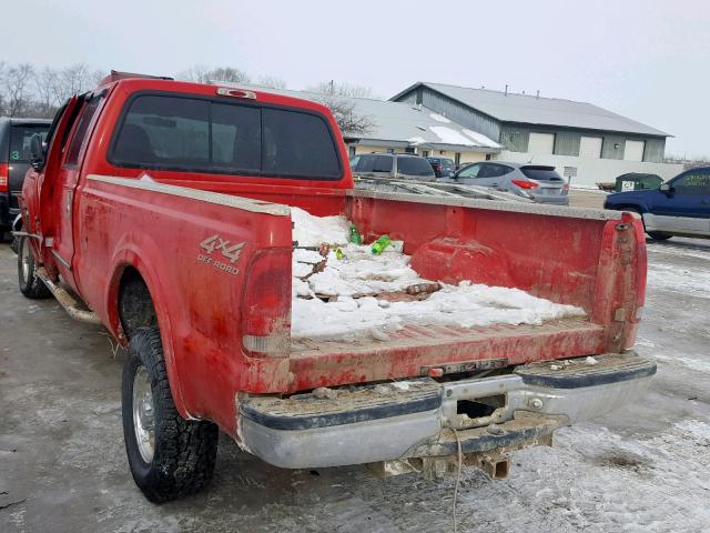 1FTSW31F4YEE30060 - 2000 FORD F350 SRW S RED photo 3