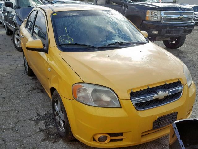 KL1TG56618B043075 - 2008 CHEVROLET AVEO LT YELLOW photo 1