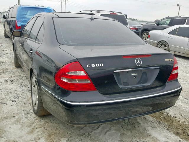 WDBUF70J83A348921 - 2003 MERCEDES-BENZ E 500 BLACK photo 3