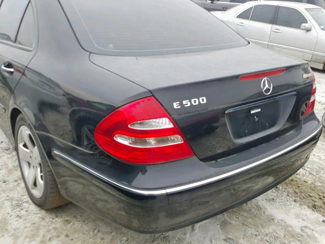 WDBUF70J83A348921 - 2003 MERCEDES-BENZ E 500 BLACK photo 9