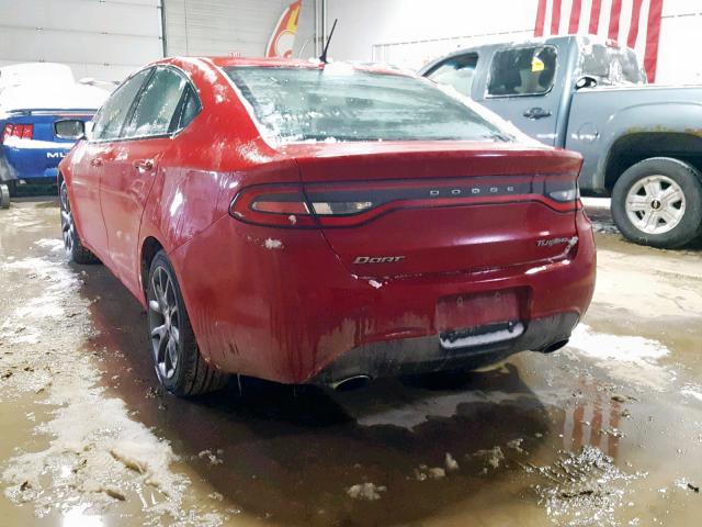 1C3CDFFH7GD796139 - 2016 DODGE DART SXT S RED photo 3