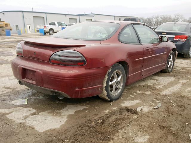 1G2WP12K1YF312299 - 2000 PONTIAC GRAND PRIX MAROON photo 4