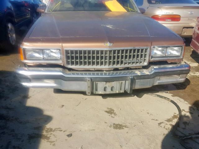 1G1BN69H2GX148456 - 1986 CHEVROLET CAPRICE CL BROWN photo 9