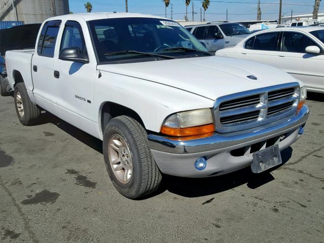 1B7HL2AN41S252825 - 2001 DODGE DAKOTA QUA WHITE photo 1