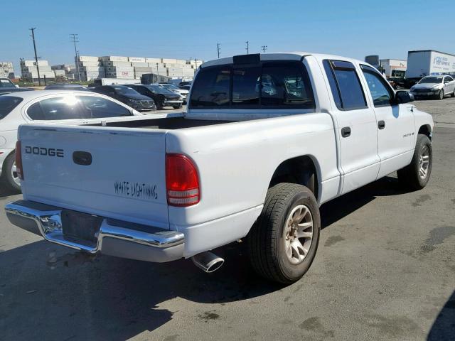 1B7HL2AN41S252825 - 2001 DODGE DAKOTA QUA WHITE photo 4