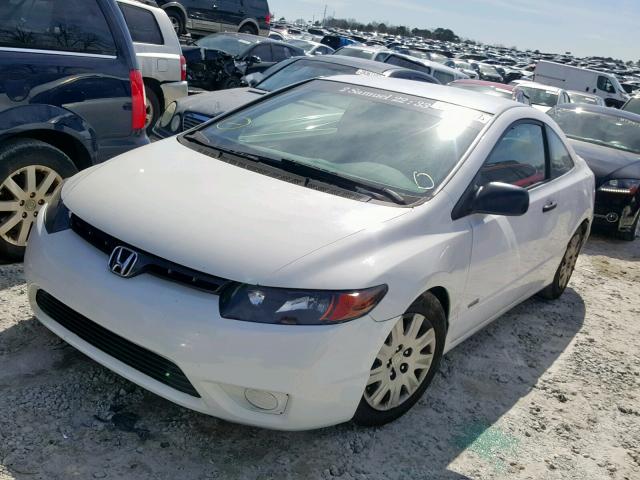 2HGFG11286H527852 - 2006 HONDA CIVIC DX WHITE photo 2