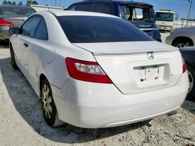 2HGFG11286H527852 - 2006 HONDA CIVIC DX WHITE photo 3