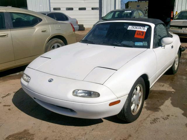 JM1NA3516P0405148 - 1993 MAZDA MX-5 MIATA WHITE photo 2