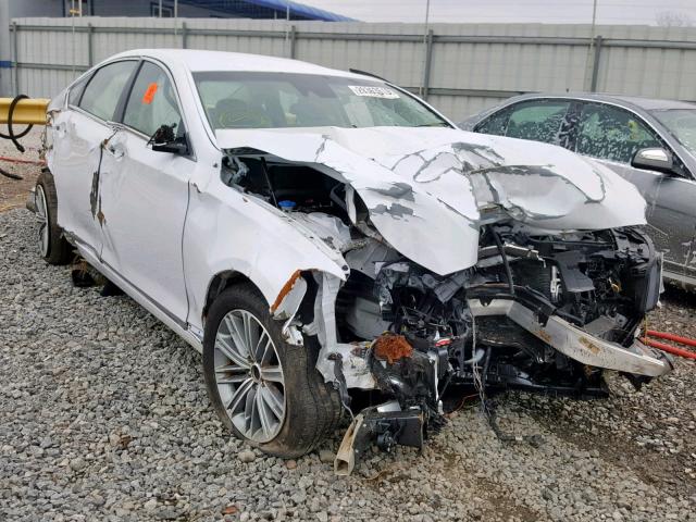 KMHGN4JE7JU235793 - 2018 GENESIS G80 BASE WHITE photo 1