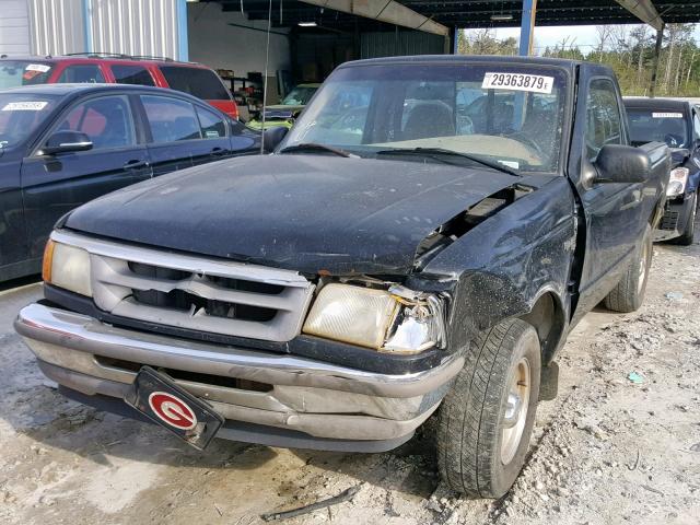 1FTCR10A6TUD12886 - 1996 FORD RANGER BLACK photo 2