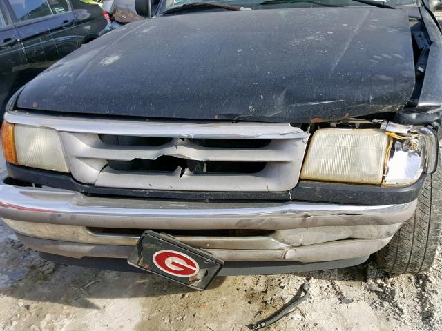 1FTCR10A6TUD12886 - 1996 FORD RANGER BLACK photo 7