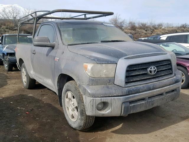 5TFKV52137X002081 - 2007 TOYOTA TUNDRA GRAY photo 1