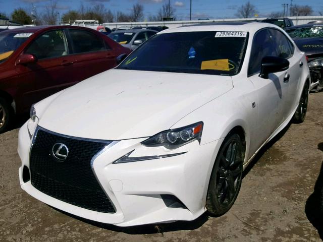 JTHBF1D25F5066269 - 2015 LEXUS IS 250 WHITE photo 2