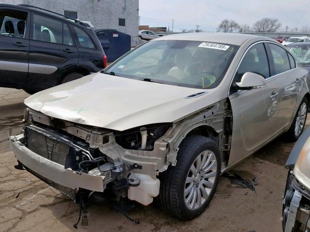 2G4GS5EV4D9250455 - 2013 BUICK REGAL PREM GOLD photo 2