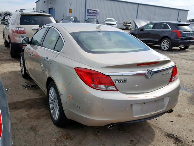 2G4GS5EV4D9250455 - 2013 BUICK REGAL PREM GOLD photo 3