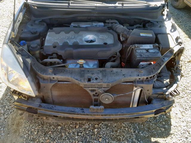 KNADE123566089809 - 2006 KIA RIO BLUE photo 7