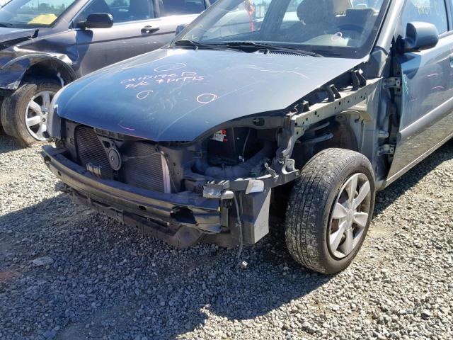 KNADE123566089809 - 2006 KIA RIO BLUE photo 9