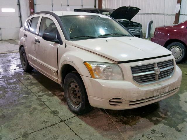 1B3HB28B38D720669 - 2008 DODGE CALIBER WHITE photo 1