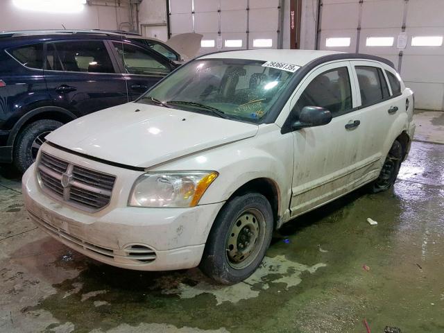 1B3HB28B38D720669 - 2008 DODGE CALIBER WHITE photo 2