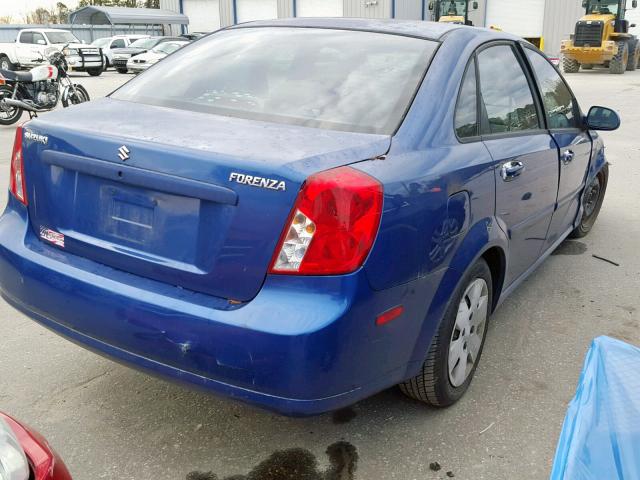 KL5JD56Z96K334333 - 2006 SUZUKI FORENZA BROWN photo 4