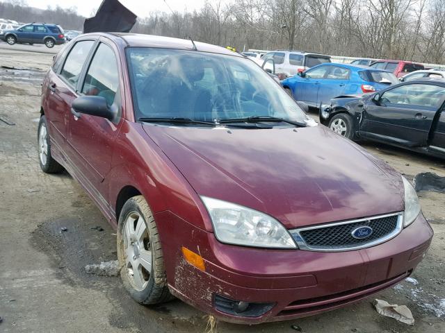 1FAFP34N47W311585 - 2007 FORD FOCUS ZX4 BURGUNDY photo 1